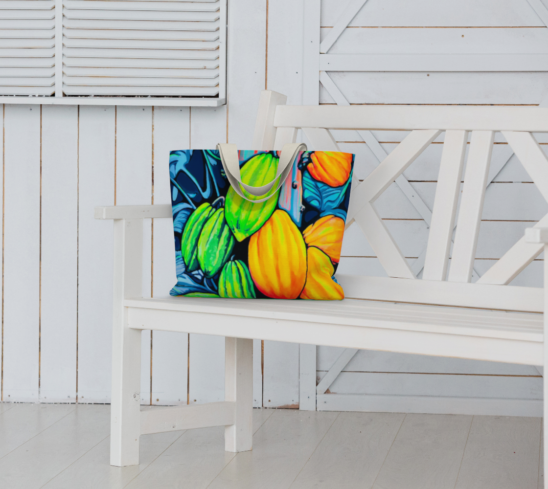 Neon Cacao Market Tote