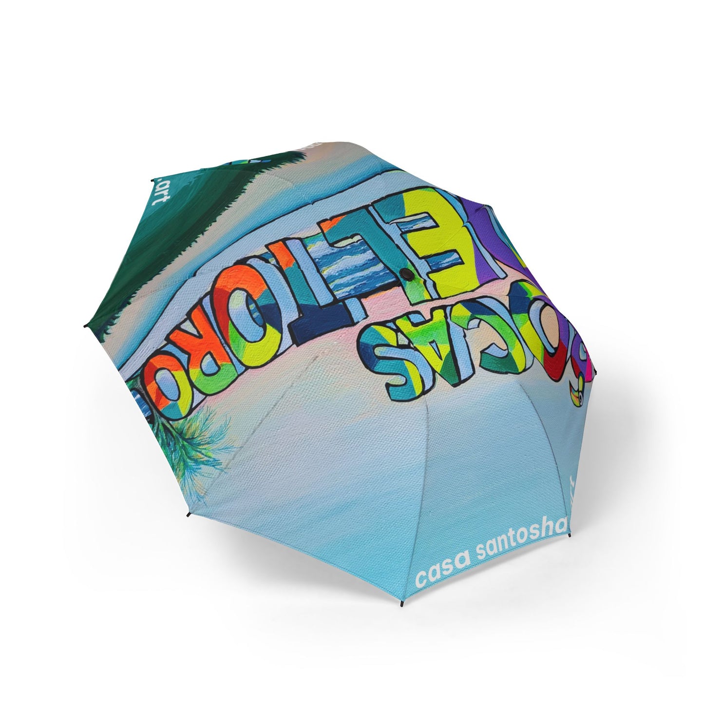 Bocas Del Toro Sign Tropical Umbrella - Foldable & Stylish Rain Gear
