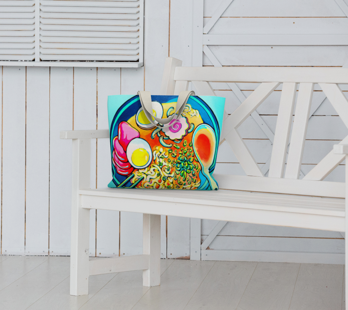 Neon Ramen Market Tote