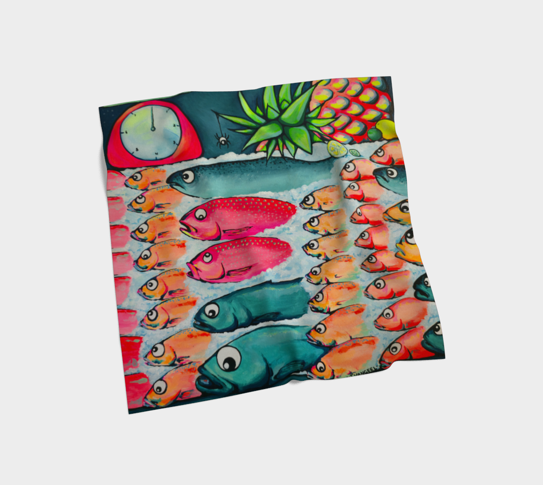 Neon Cabo Fish Market Scarf