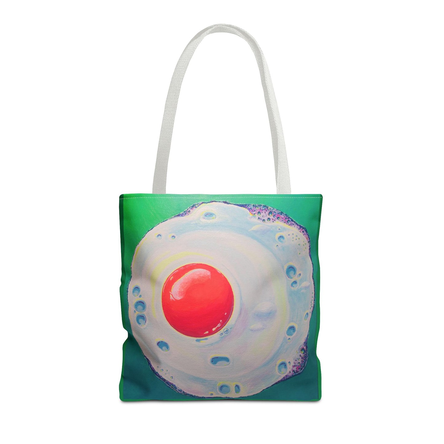 Premium Neon Fried Egg Tote Bag, Original Artist Design, Reusable Shopping Tote, Eco-Friendly