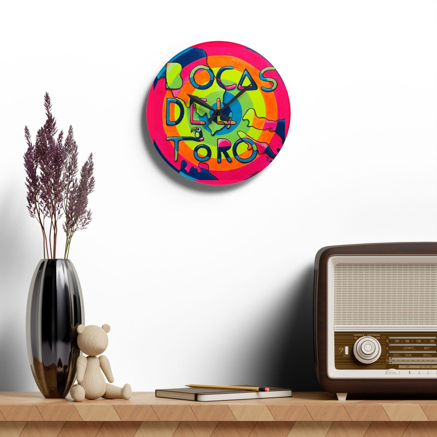 Bocas Del Toro Islands Wall Clock