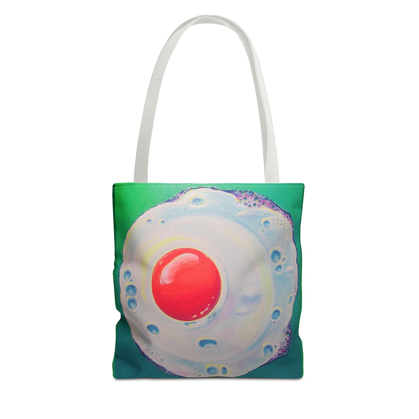 Premium Neon Fried Egg Tote Bag, Original Artist Design, Reusable Shopping Tote, Eco-Friendly