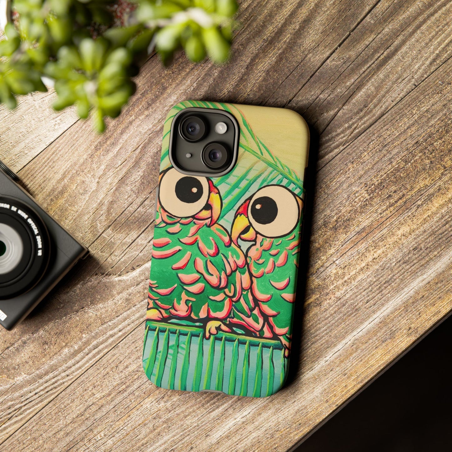 Chatty Cyclops Parrots Tough Phone Case