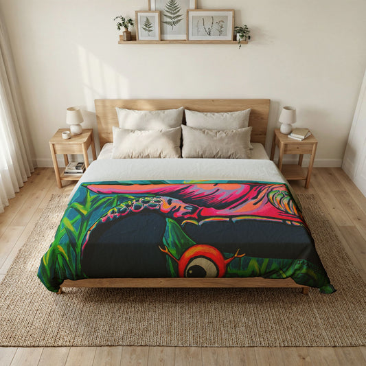 Cyclops Turtle Duvet Cover