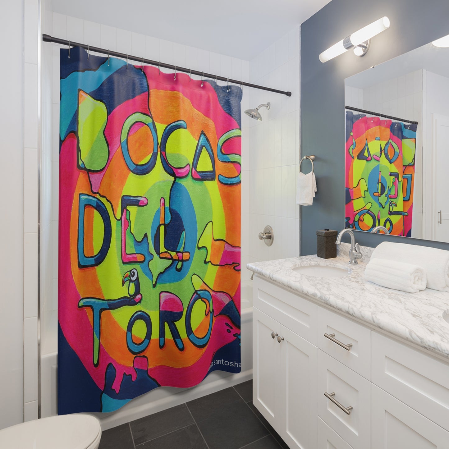 Rideau de douche Pop Art Îles Bocas Del Toro