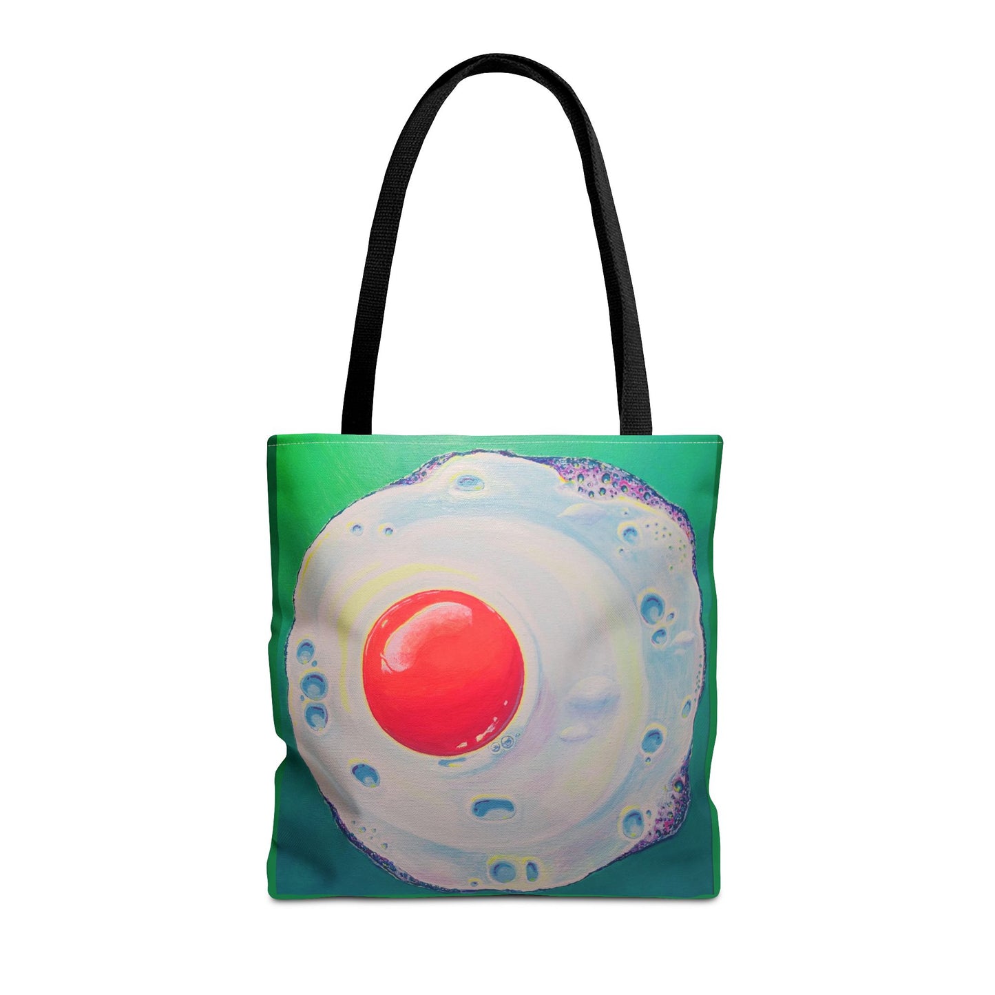 Premium Neon Fried Egg Tote Bag, Original Artist Design, Reusable Shopping Tote, Eco-Friendly