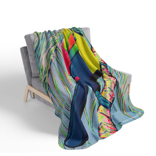 Cyclops Toucan Fleece Sherpa Blanket