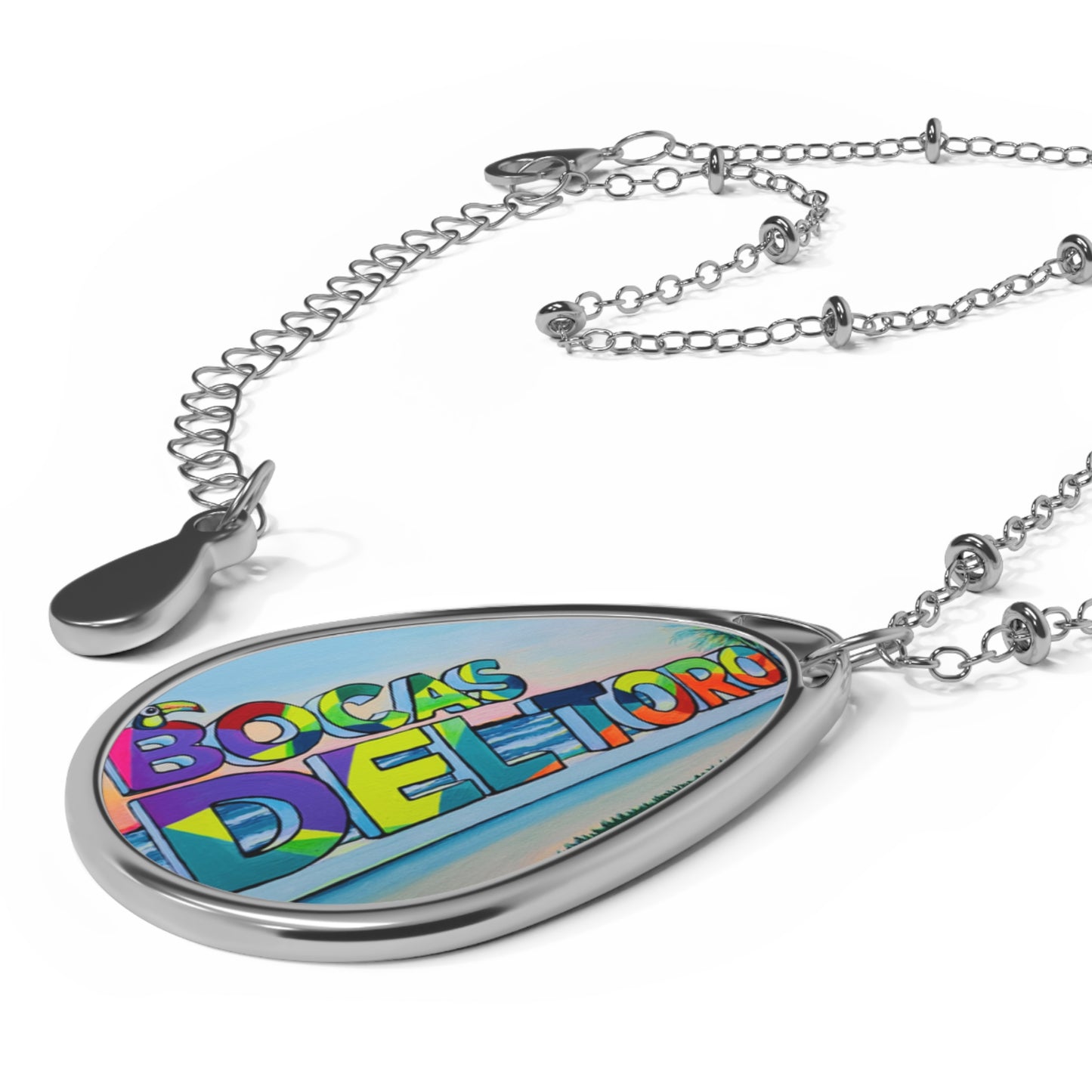 Bocas Del Toro Sign Necklace
