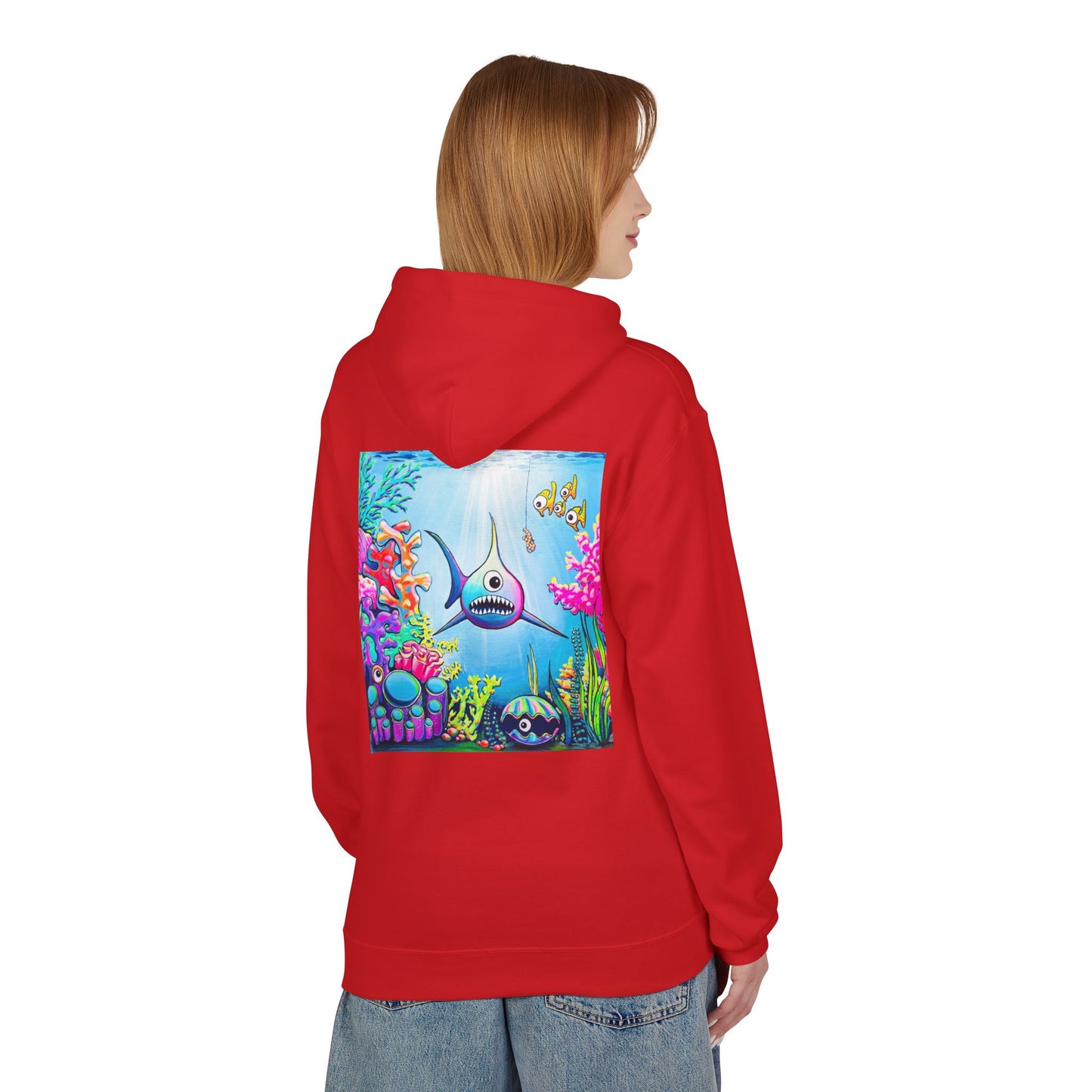 Unisex Cyclops Shark Soft Hoodie