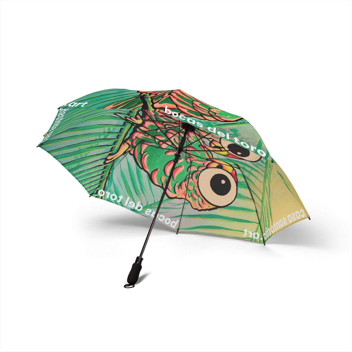 Chatty Cyclops Parrots Tropical Umbrella - Foldable & Stylish Rain Gear