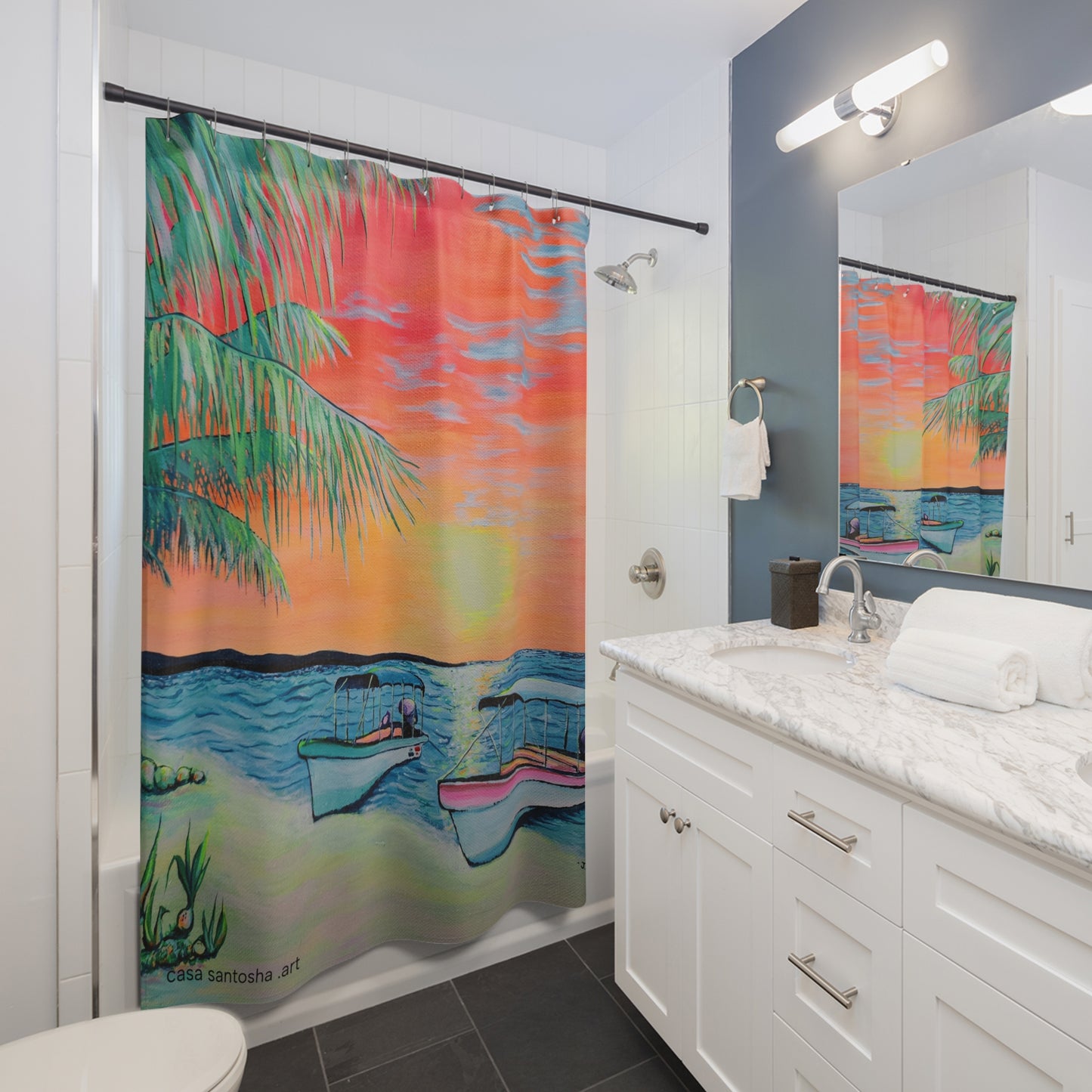 Rideau de douche Pop Art Panga Express