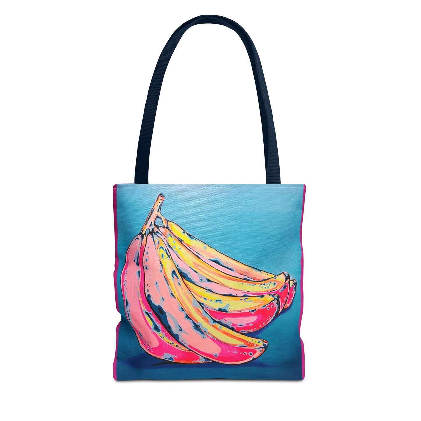 Premium Neon Banana Tote Bag, Original Artist Design, Reusable Shopping Tote, Eco-Friendly
