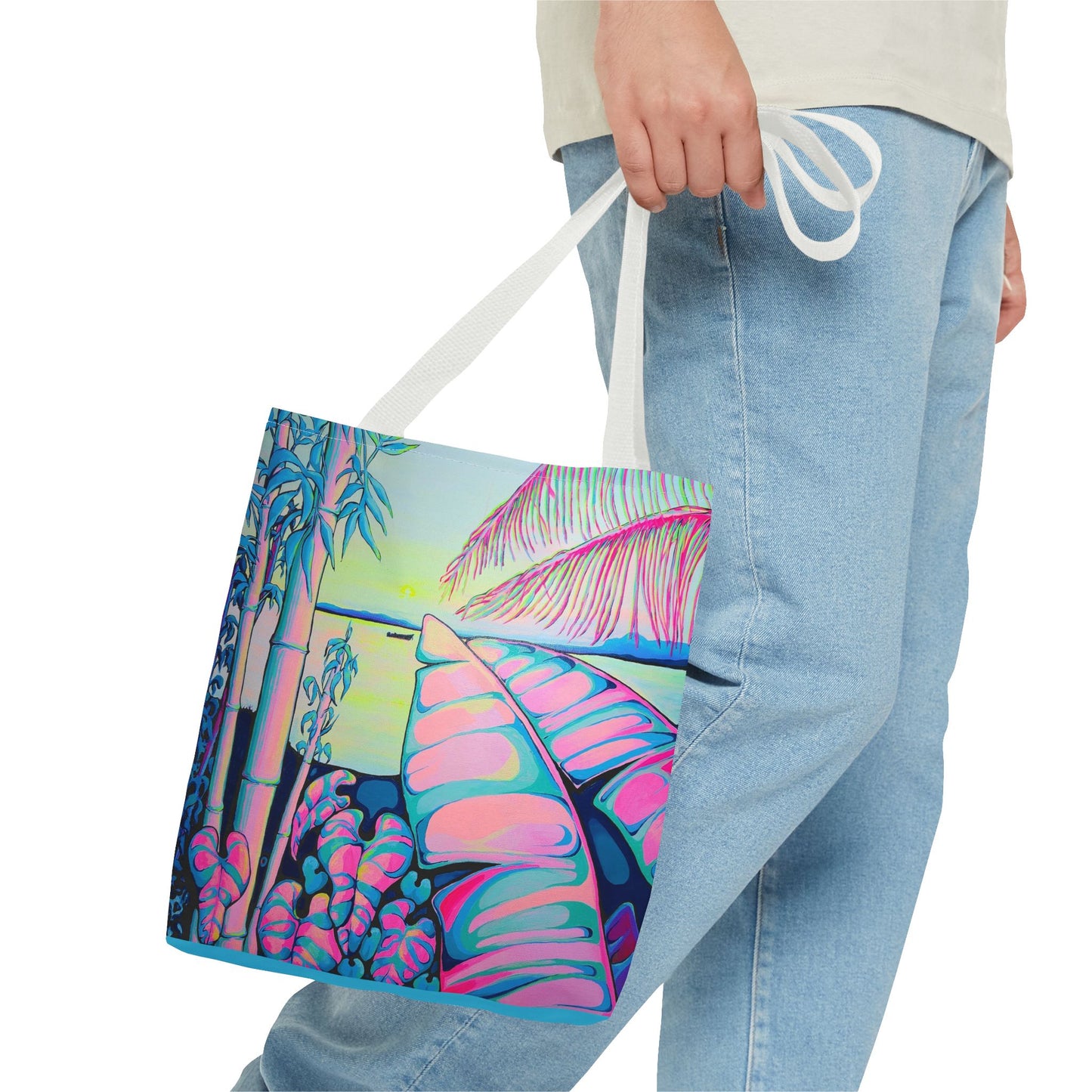 Premium Serenity Bocas Tote Bag, Original Artist Design, Reusable Shopping Tote, Eco-Friendly