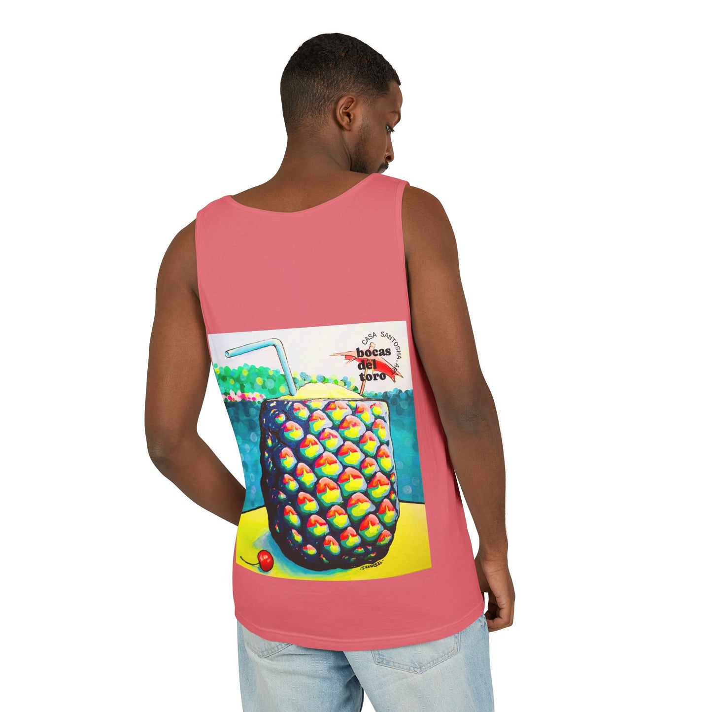 Unisex Neon Piña Colada Tank Top - Perfect for Summer Vibes