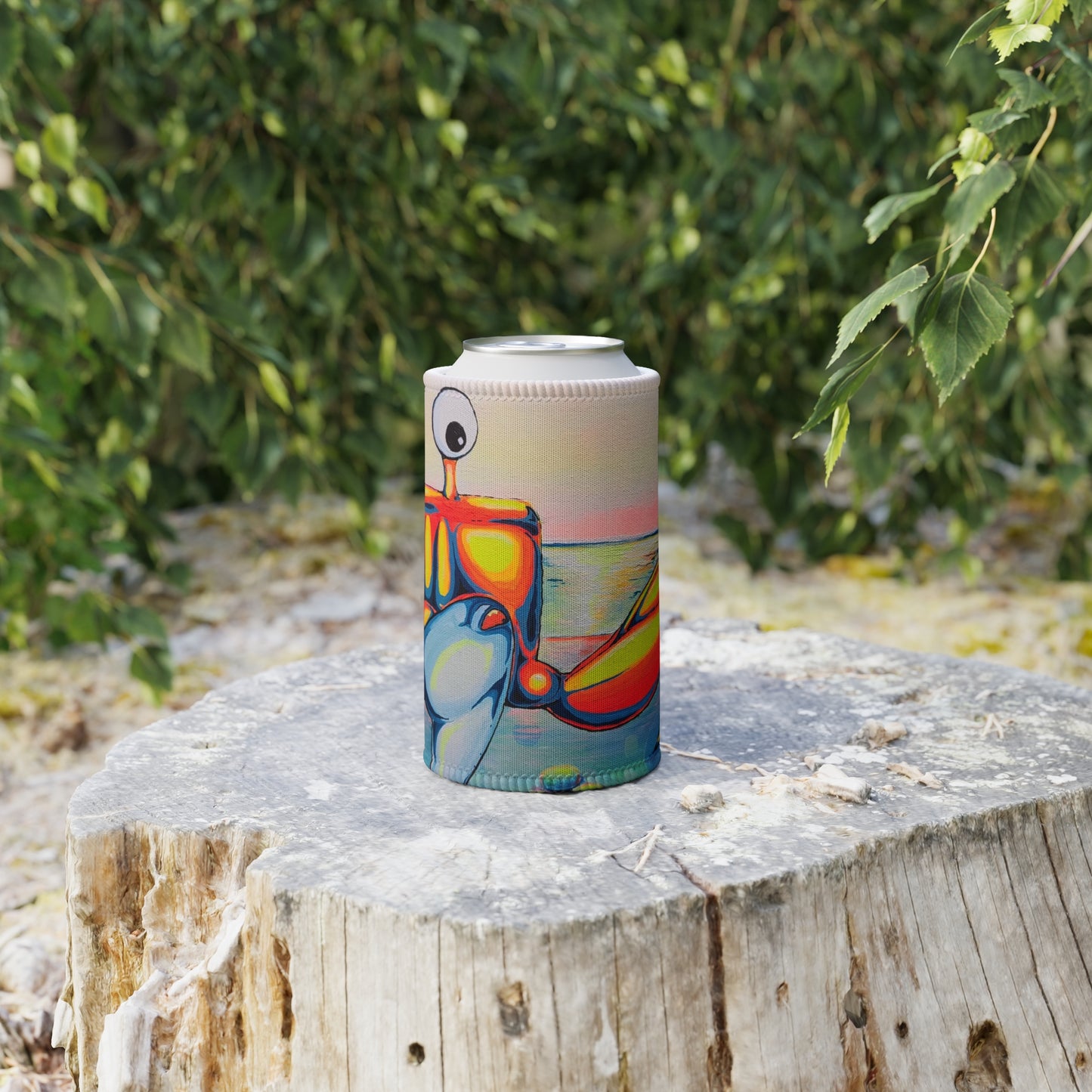 Colorful Crab Stubby Cooler