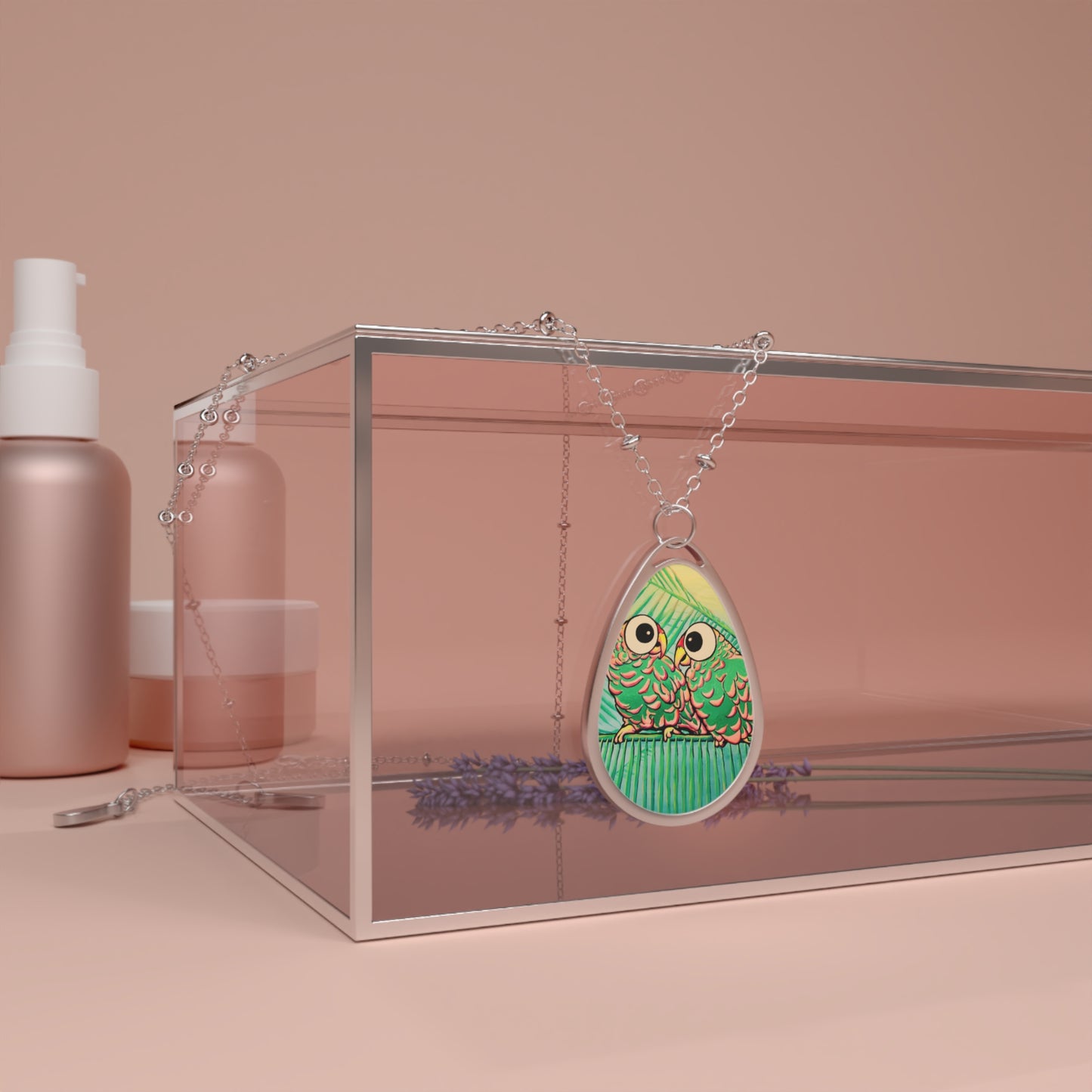 Chatty Cyclops Parrots Necklace