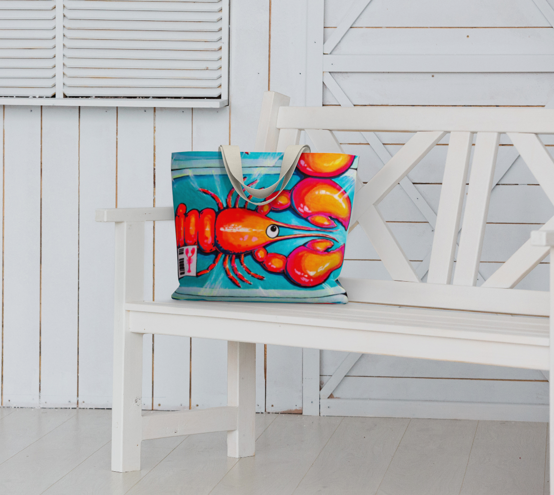 Neon Lobster Market Tote