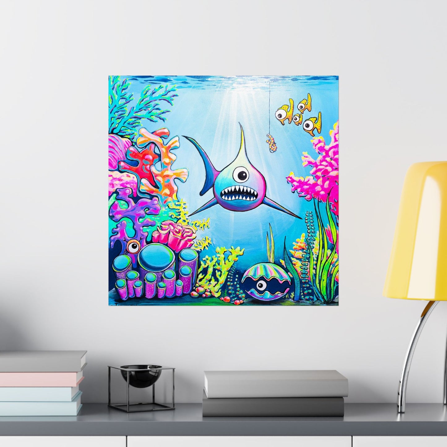 Cyclops Shark Giclée Art Poster