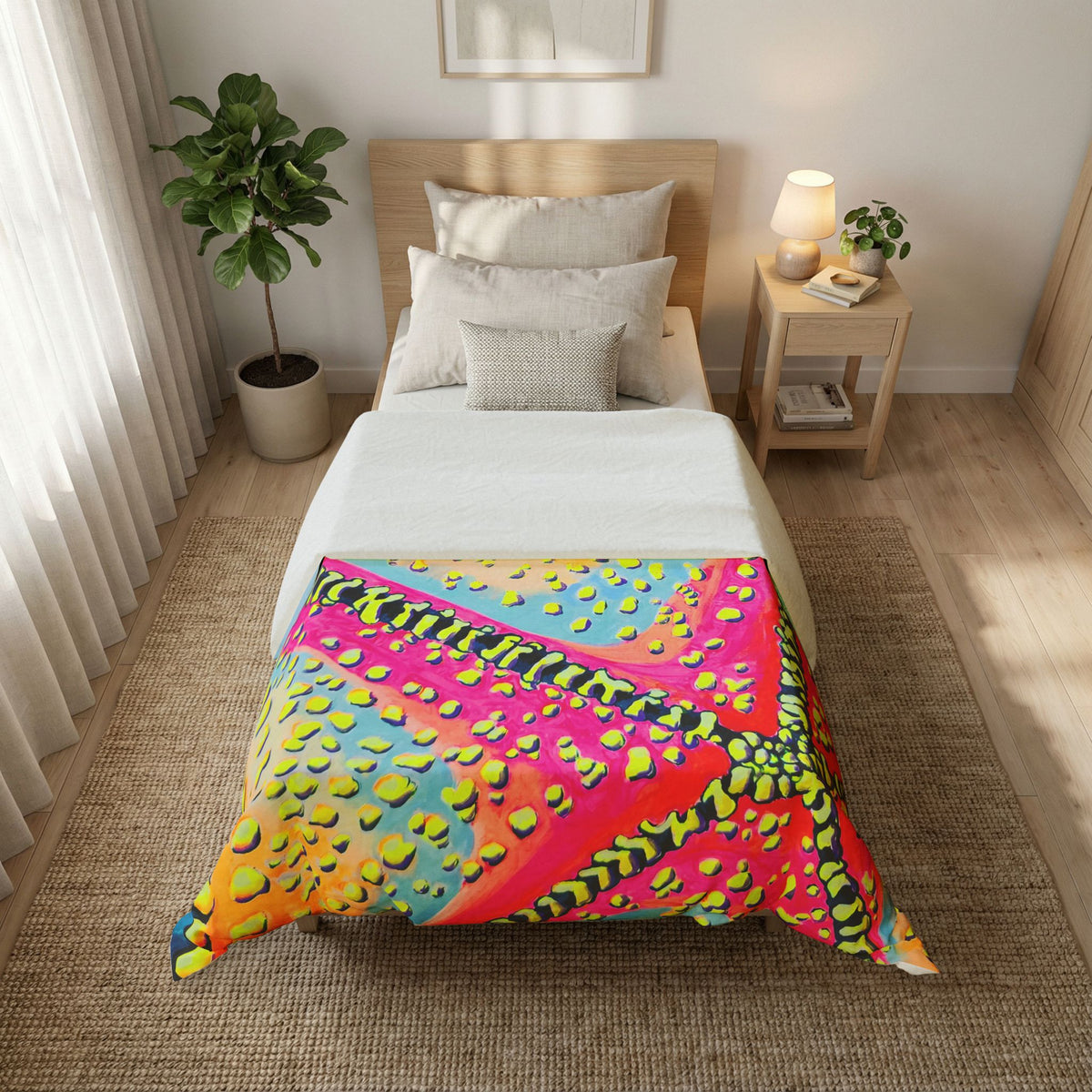 Starfish Beach Bocas Duvet Cover