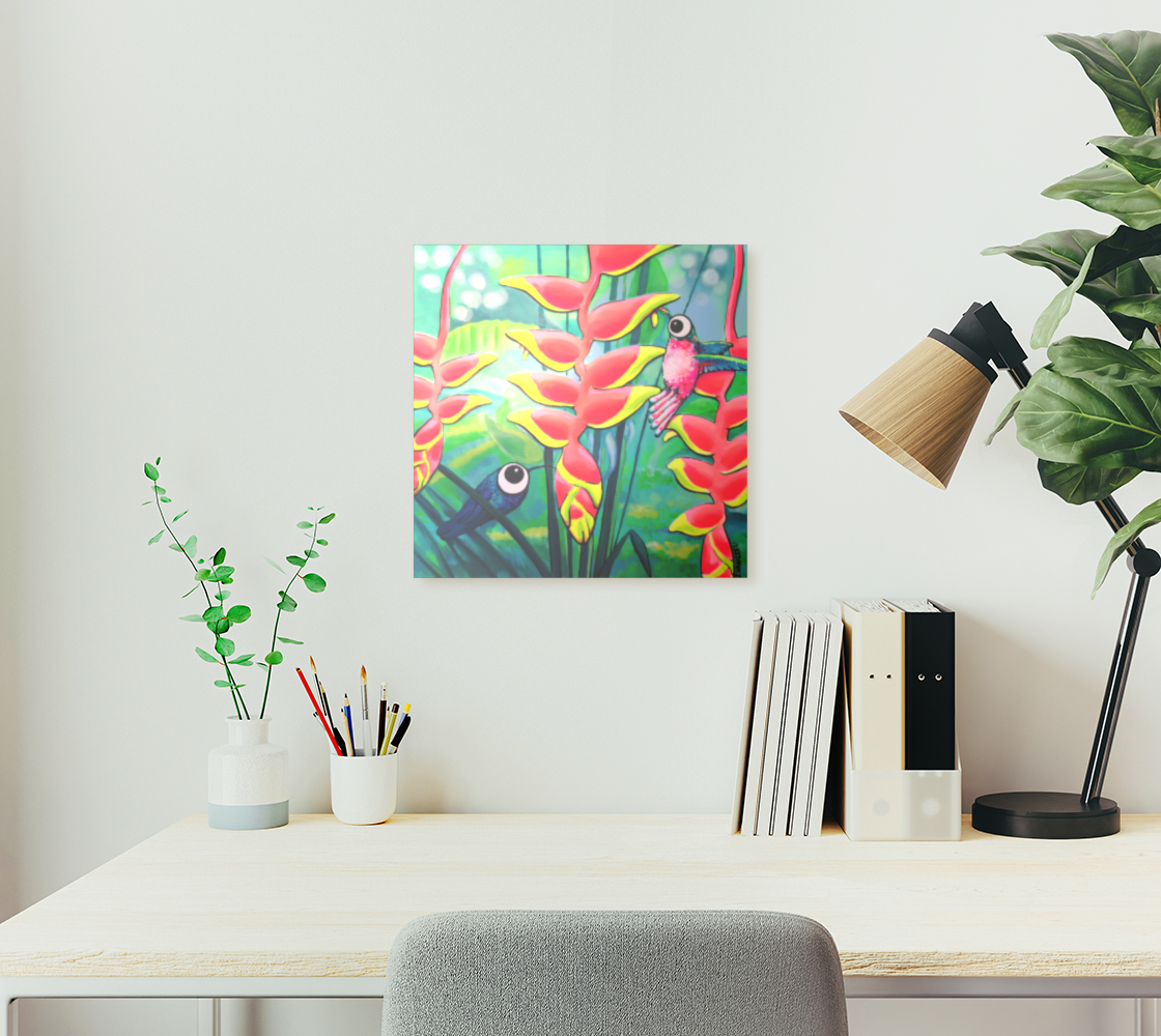 Cyclops Hummingbirds Aluminum Wall Art