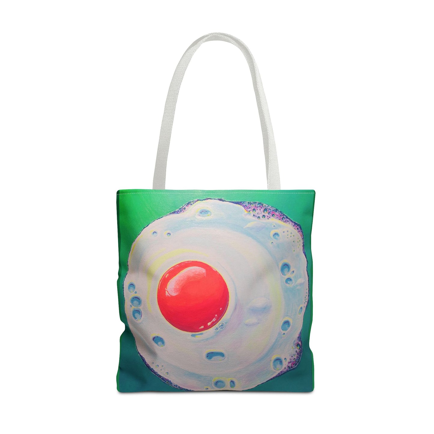Premium Neon Fried Egg Tote Bag, Original Artist Design, Reusable Shopping Tote, Eco-Friendly