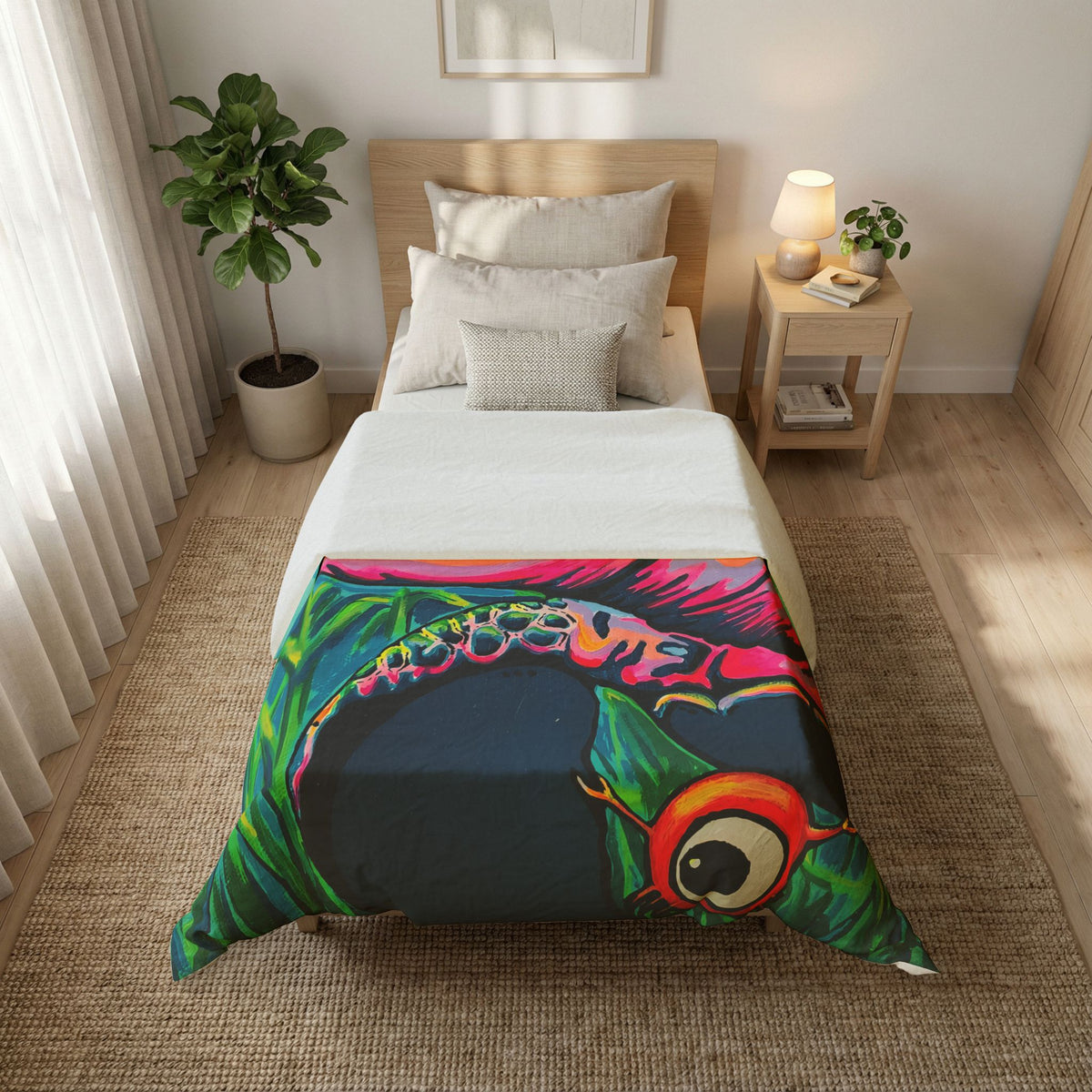 Cyclops Turtle Duvet Cover