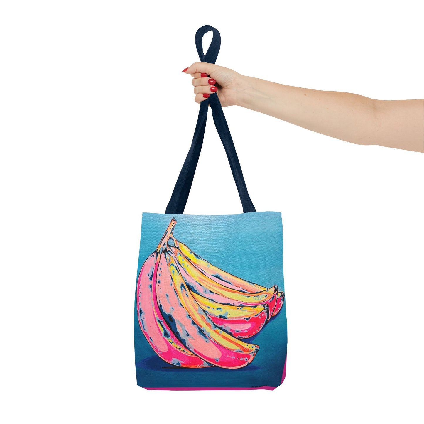 Premium Neon Banana Tote Bag, Original Artist Design, Reusable Shopping Tote, Eco-Friendly