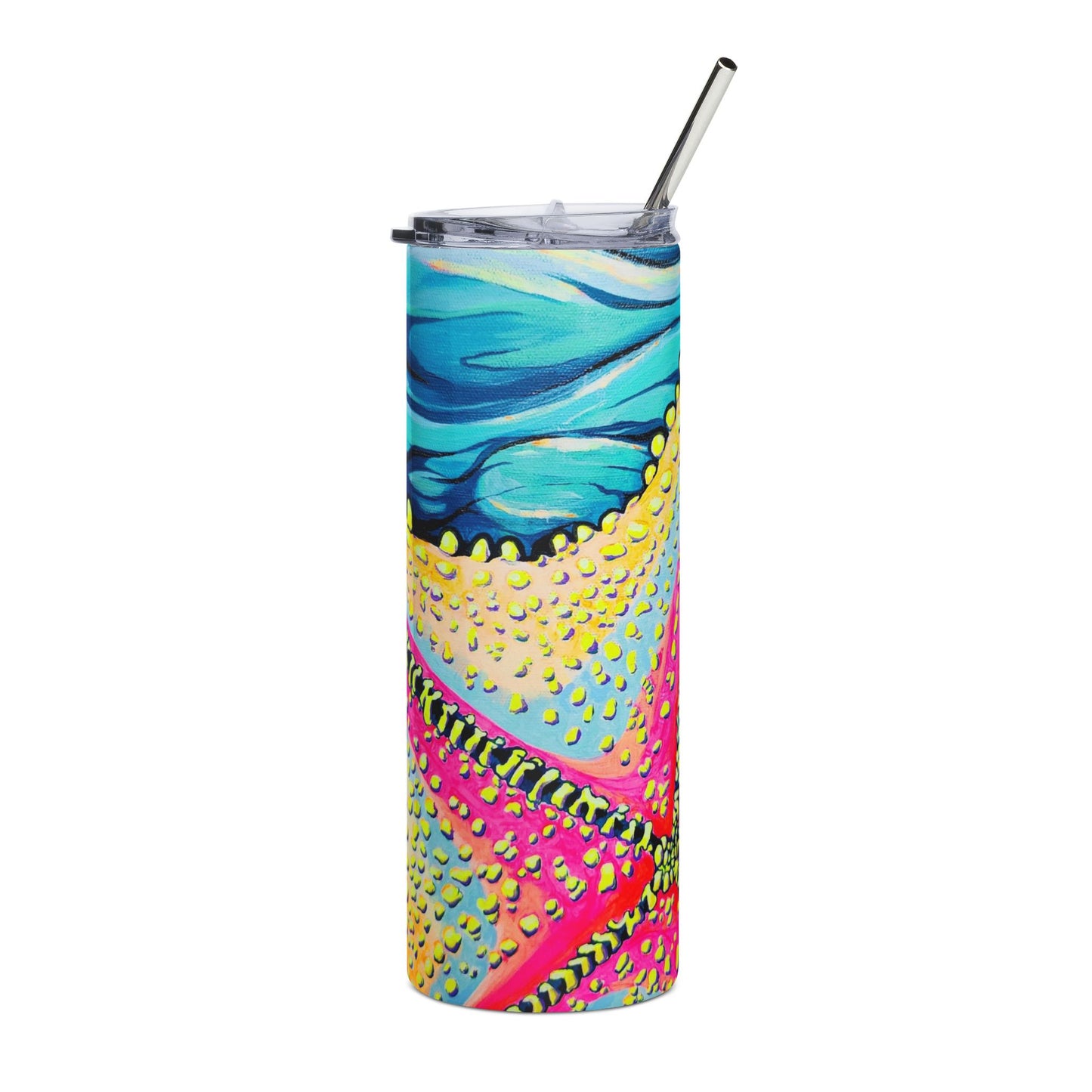 Starfish Beach Bocas Stainless Steel Tumbler, 20oz | Fun Travel Mug, Eco-Friendly