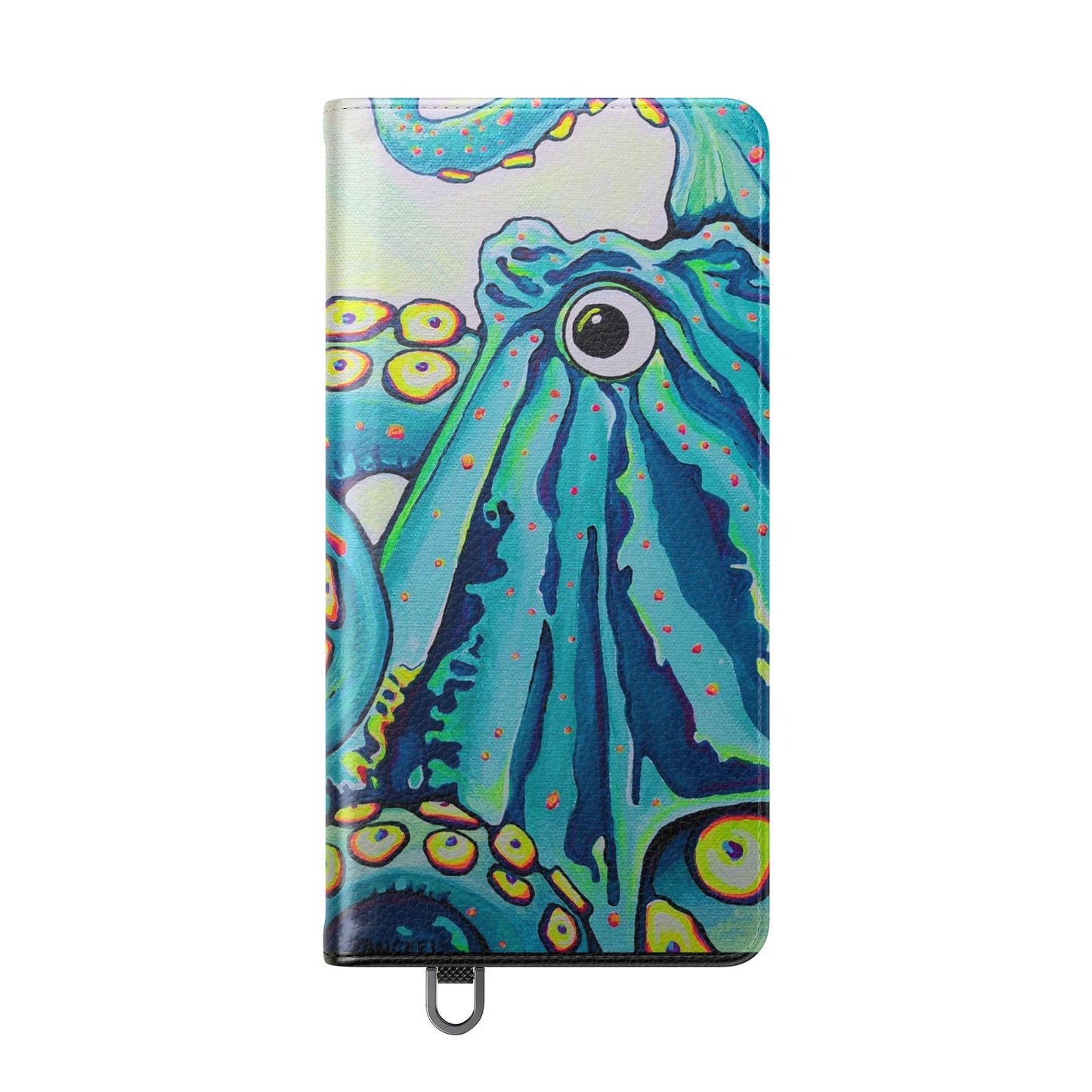 Cyclops Octopus Flip Phone Case – Wallet Cover with Card Slots