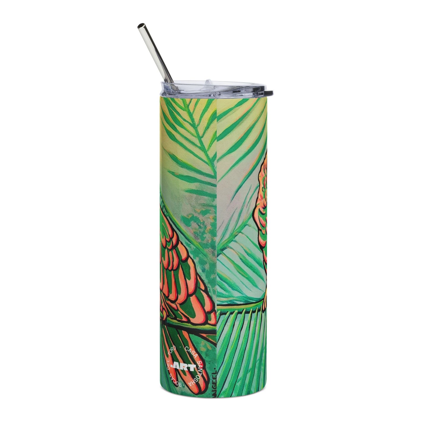 Chatty Cyclops Parrots Stainless Steel Tumbler, 20oz | Fun Travel Mug, Eco-Friendly