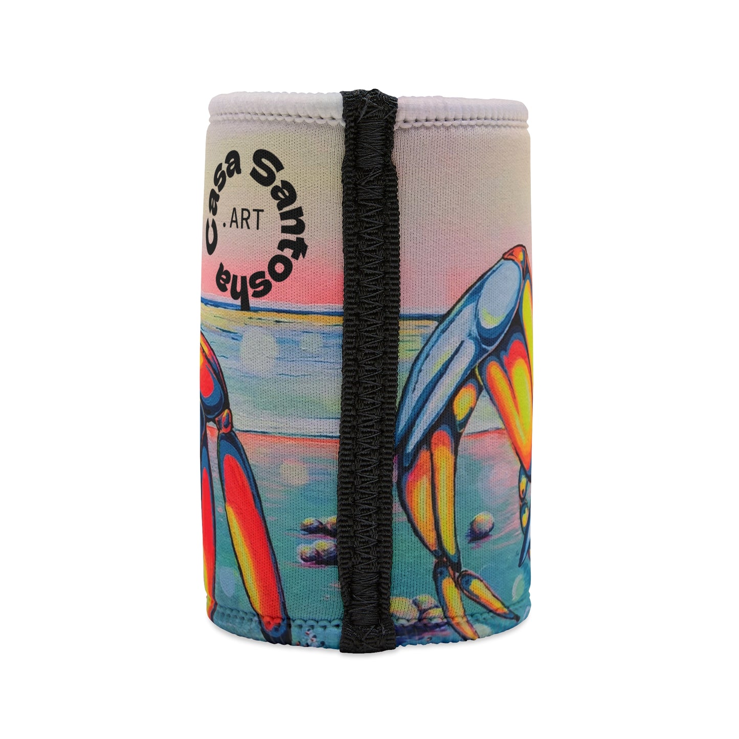Colorful Crab Stubby Cooler