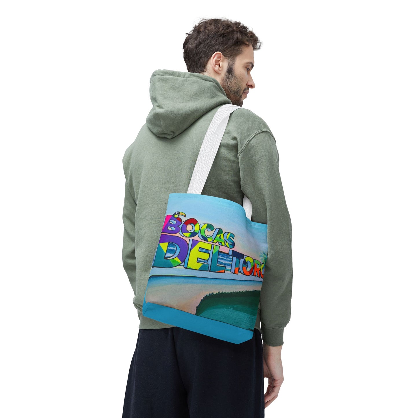 Premium Bocas Del Toro Sign Tote Bag, Original Artist Design, Reusable Shopping Tote, Eco-Friendly
