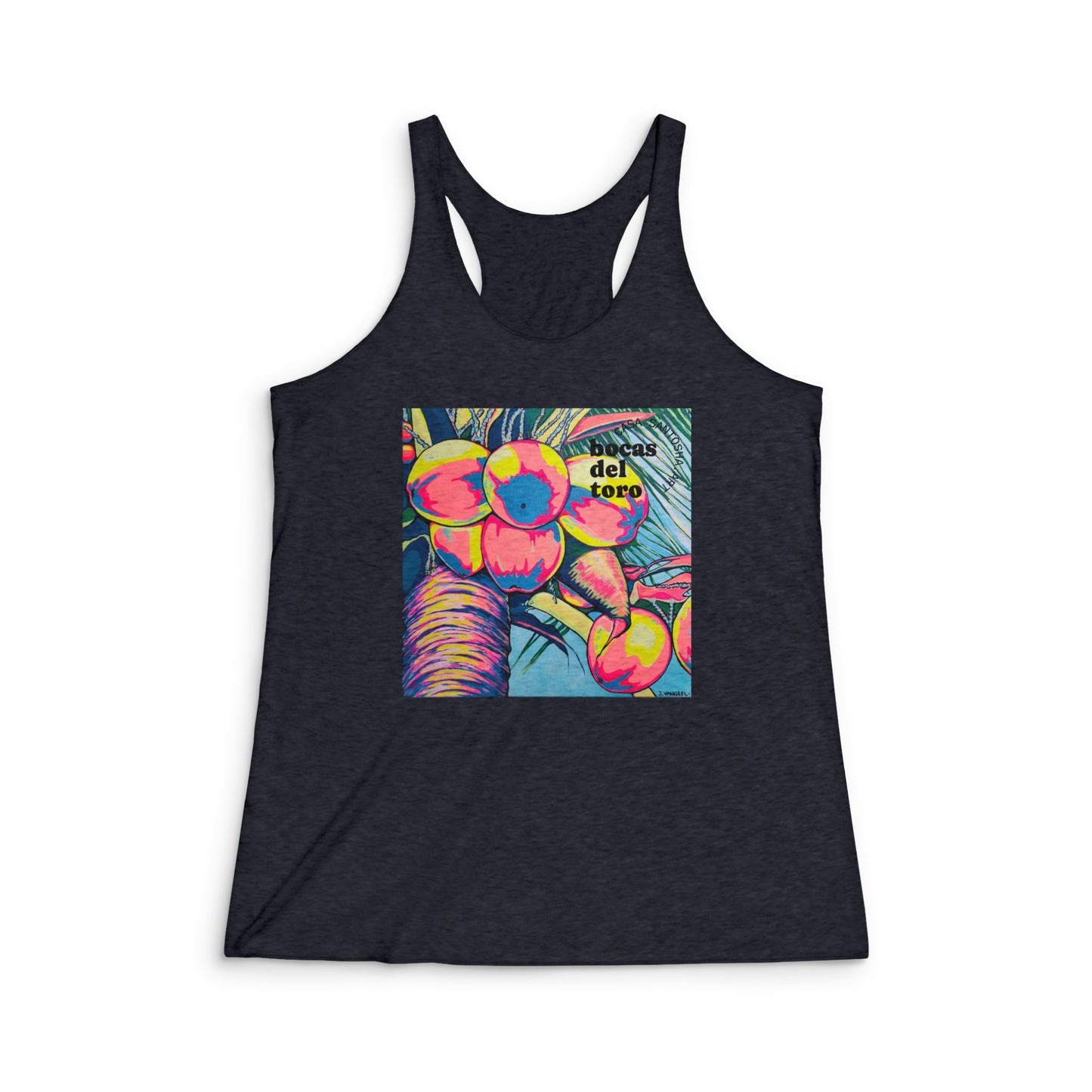 Women's Neon Coconuts Graphic Racerback Tank