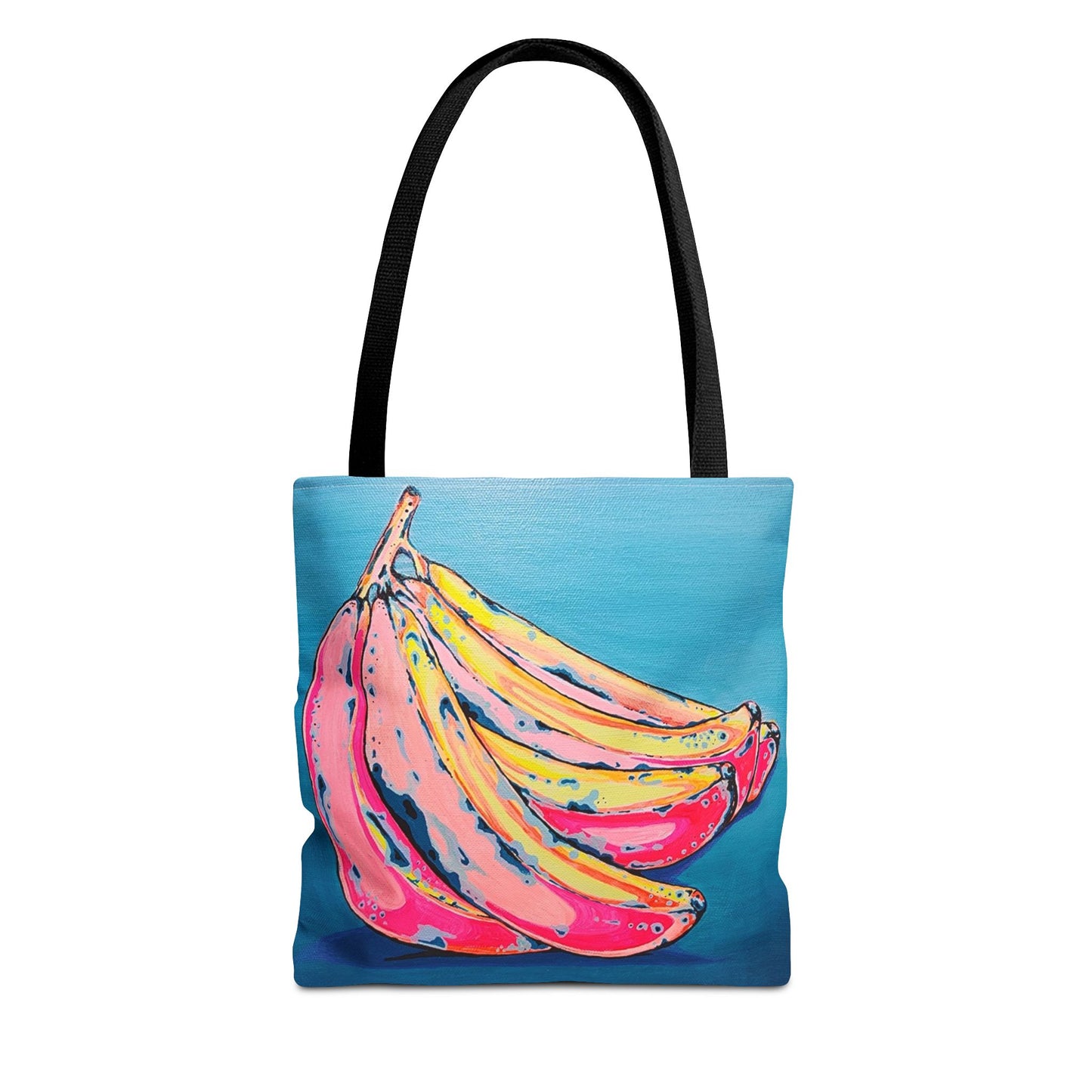 Premium Neon Banana Tote Bag, Original Artist Design, Reusable Shopping Tote, Eco-Friendly
