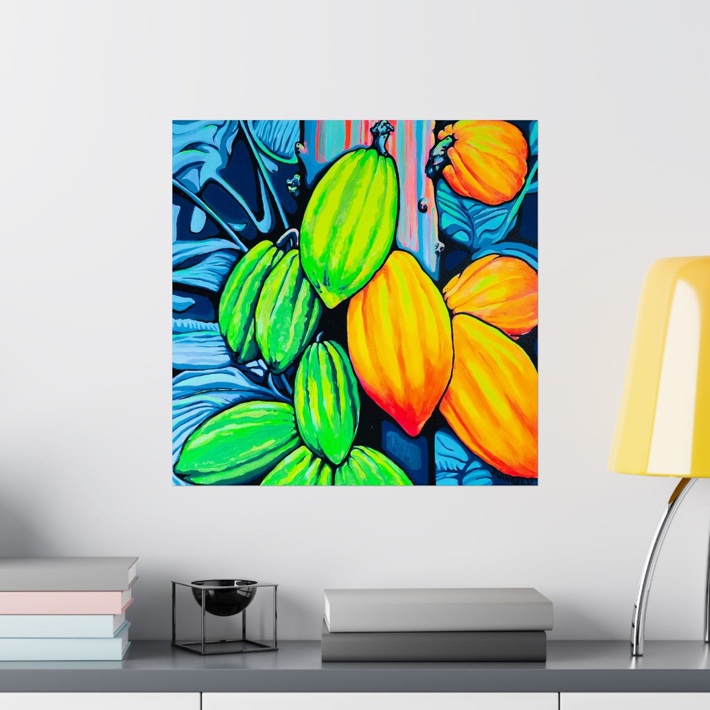 Neon Cacao Giclée Art Poster