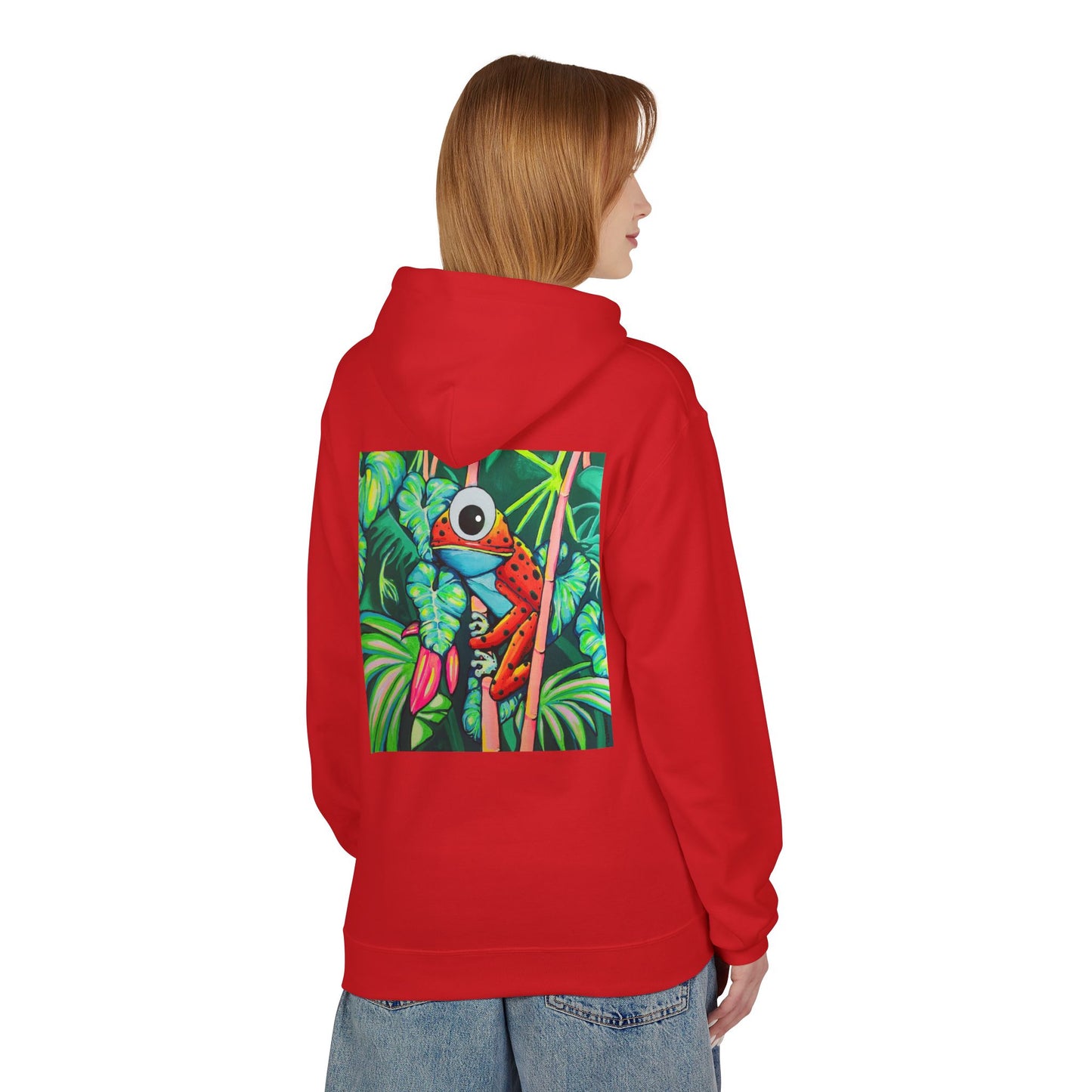 Unisex Cyclops Red Frog Soft Hoodie