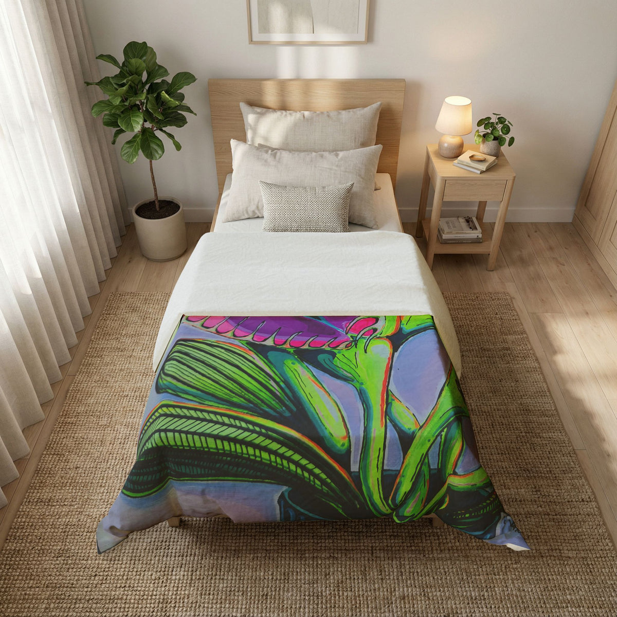Cyclops Venus Fly Trap Duvet Cover
