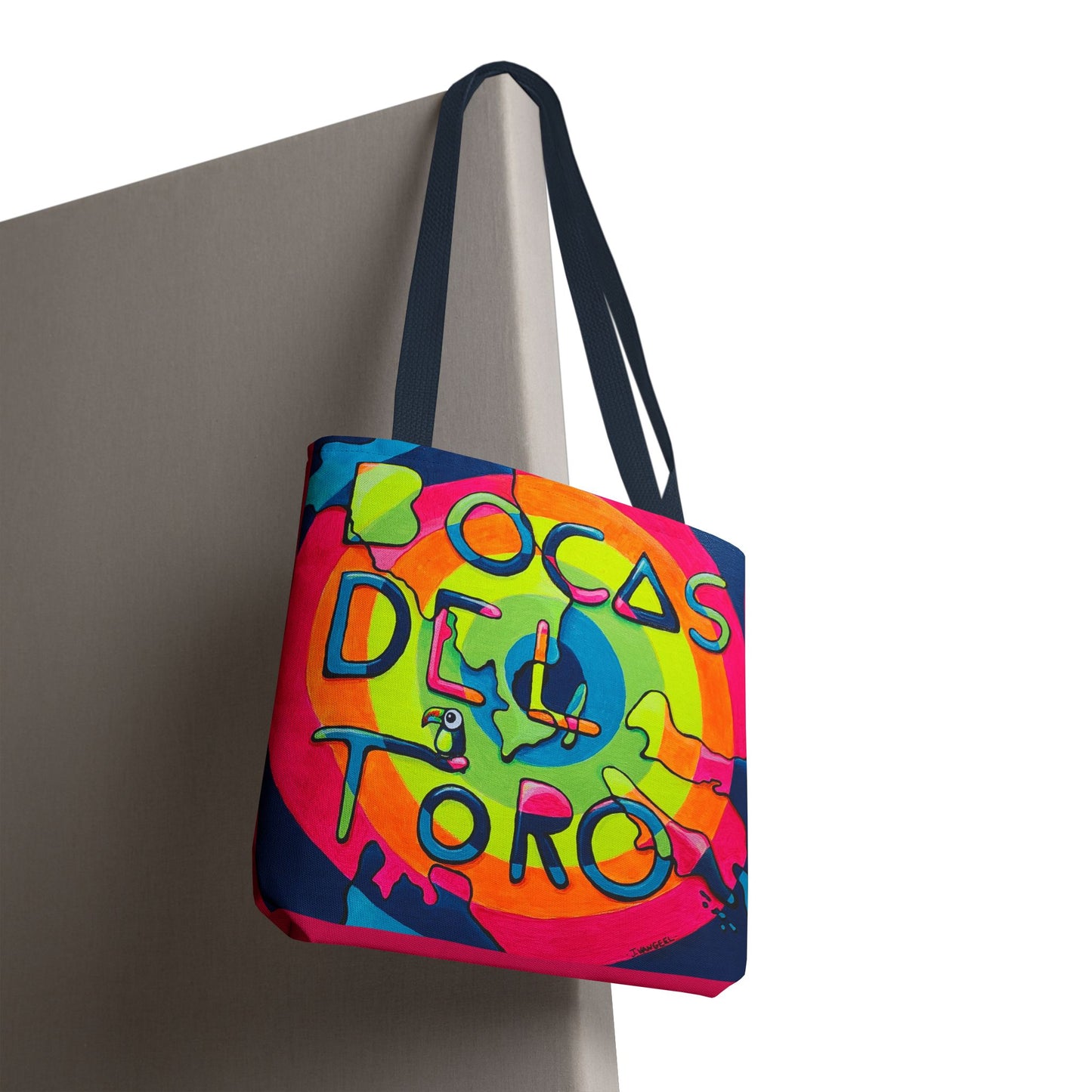 Premium Bocas Del Toro Islands Tote Bag, Original Artist Design, Reusable Shopping Tote, Eco-Friendly