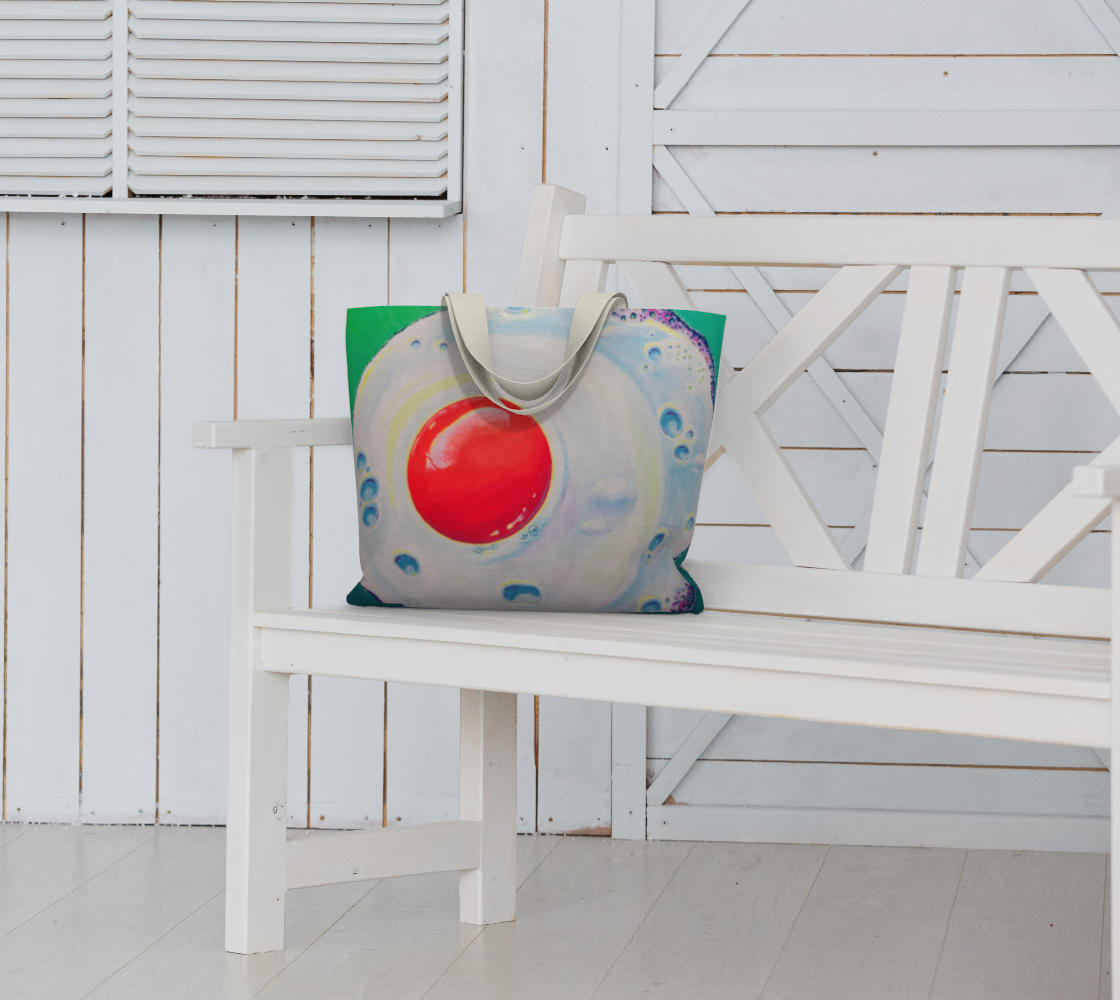 Neon Fried Egg Market Tote
