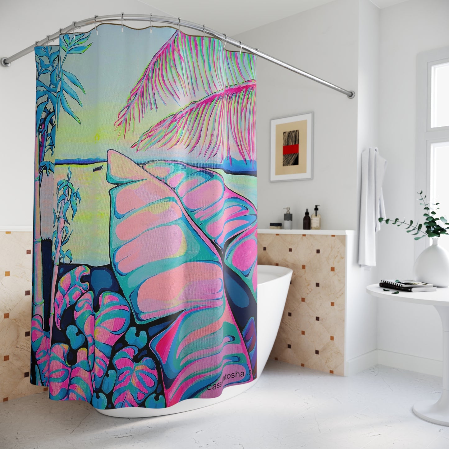 Serenity Bocas Pop Art Shower Curtain