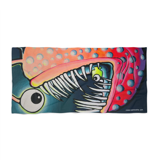 Cyclops Anglerfish Beach Towel