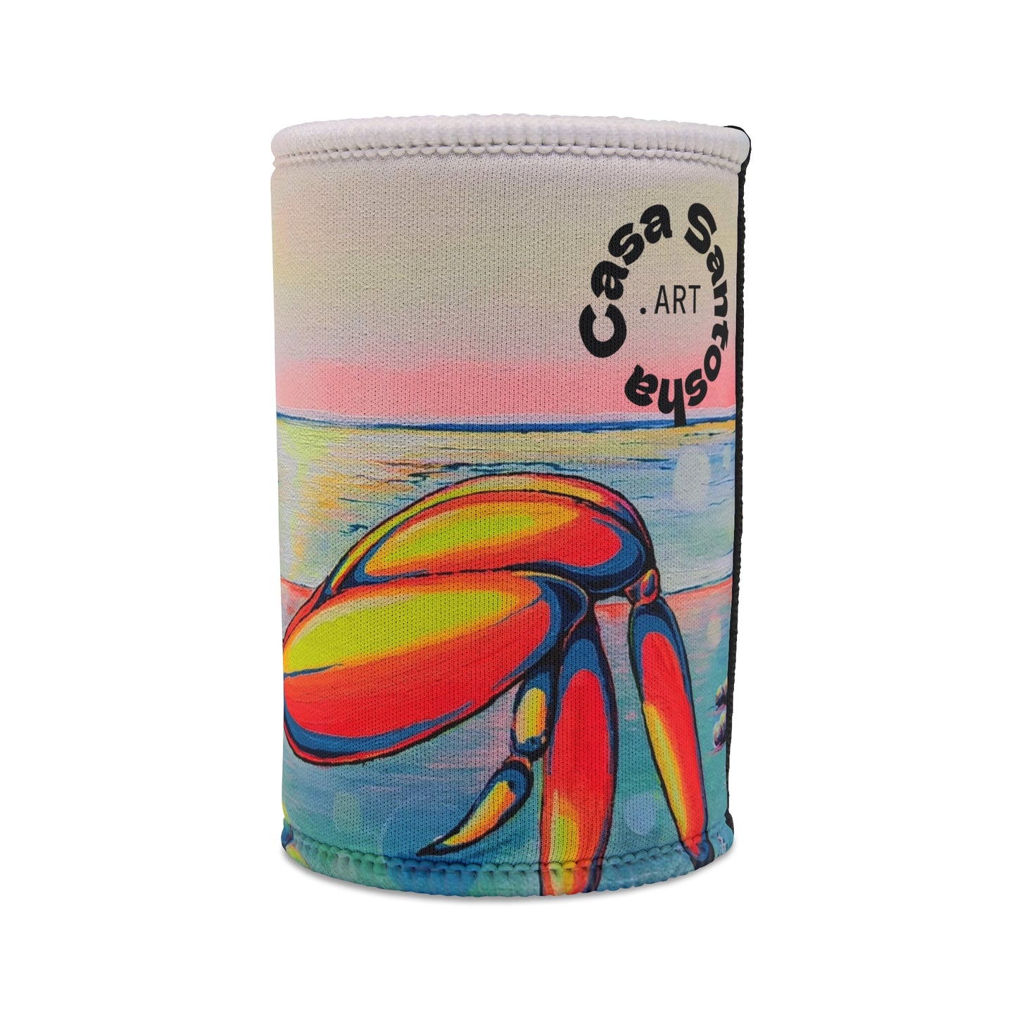 Colorful Crab Stubby Cooler