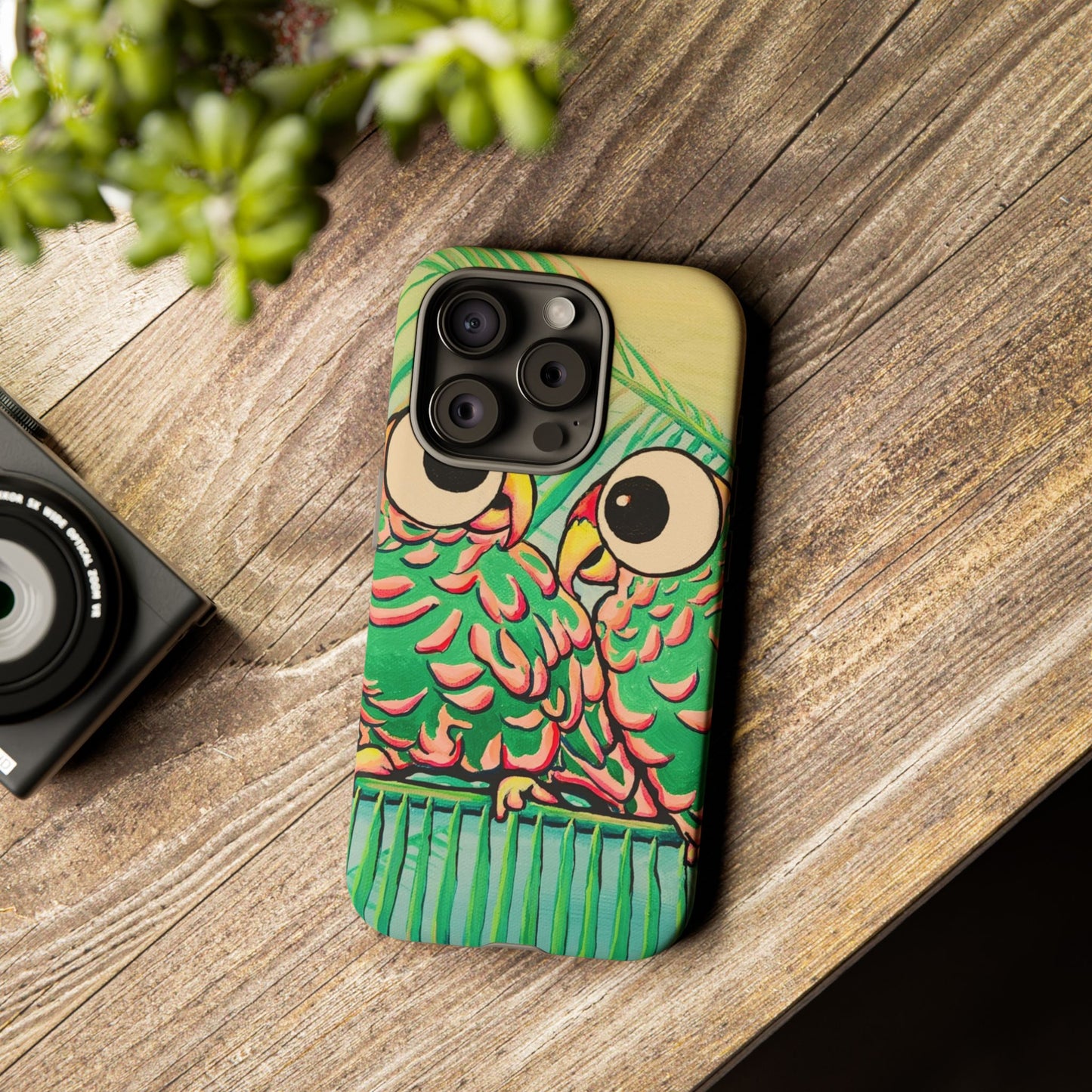Chatty Cyclops Parrots Tough Phone Case
