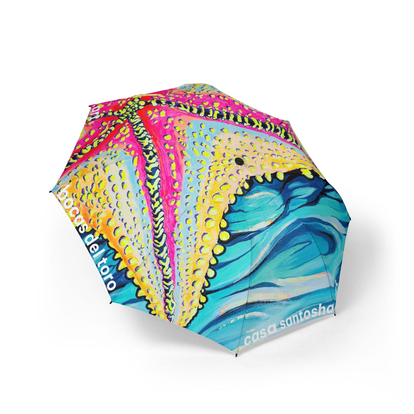Starfish Beach Bocas Tropical Umbrella - Foldable & Stylish Rain Gear