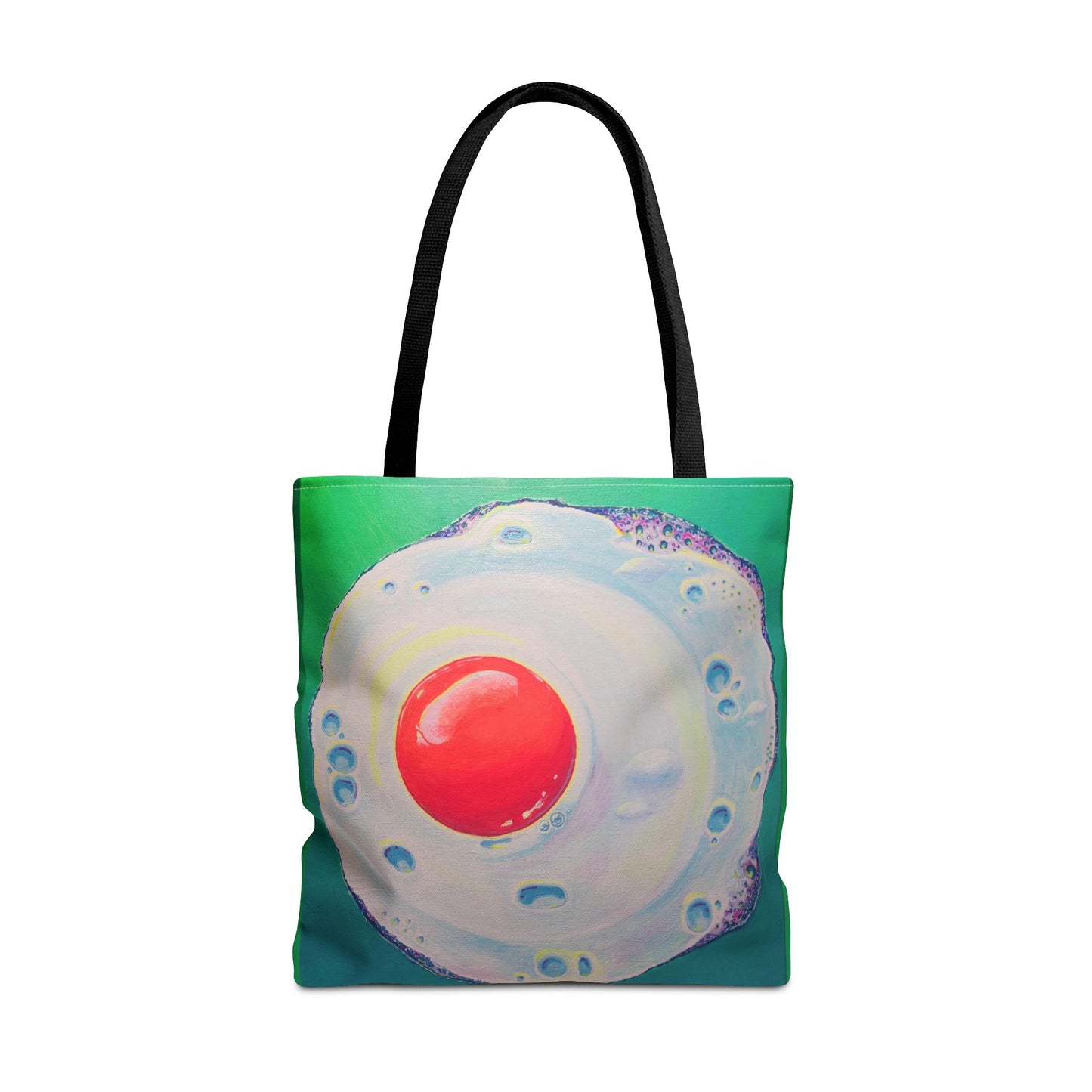 Premium Neon Fried Egg Tote Bag, Original Artist Design, Reusable Shopping Tote, Eco-Friendly