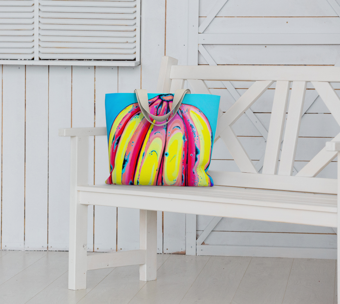 Neon Fat Bananas Market Tote