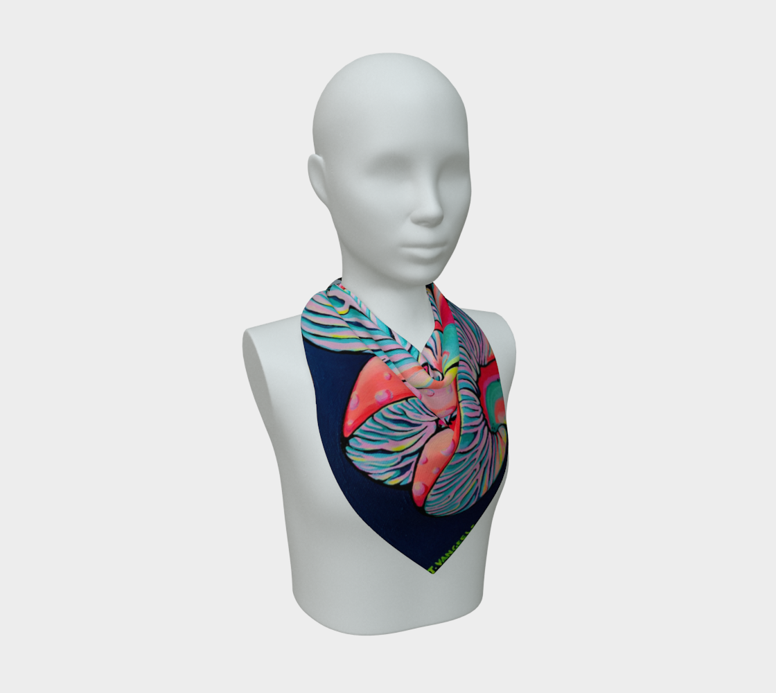 Trippy Mushrooms Scarf