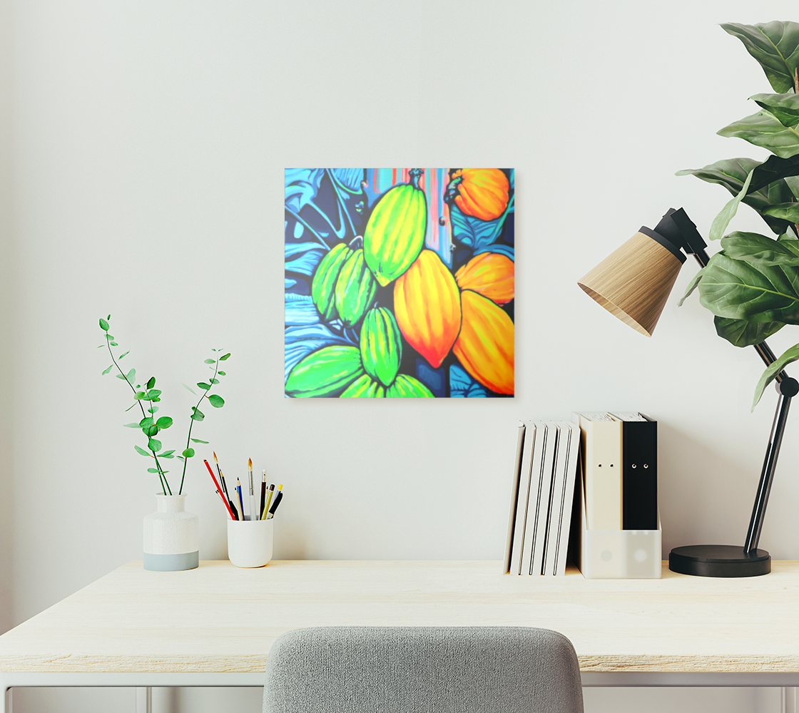 Neon Cacao Aluminum Wall Art