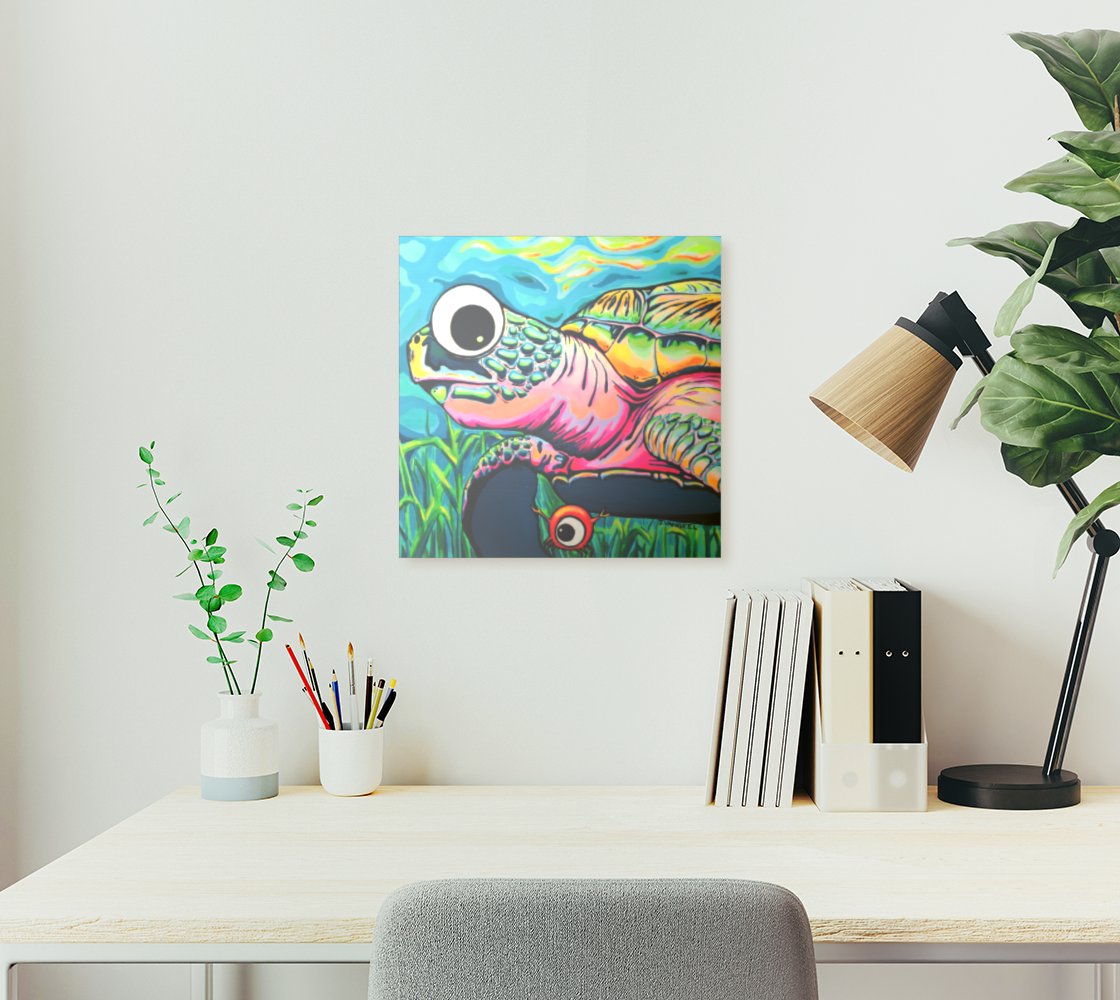 Cyclops Turtle Aluminum Wall Art